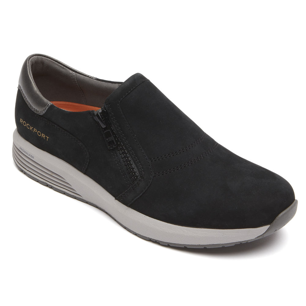 Zapatillas Rockport Mujer Mexico - Trustride Prowalker Slip-On Negros - IQFOB8743